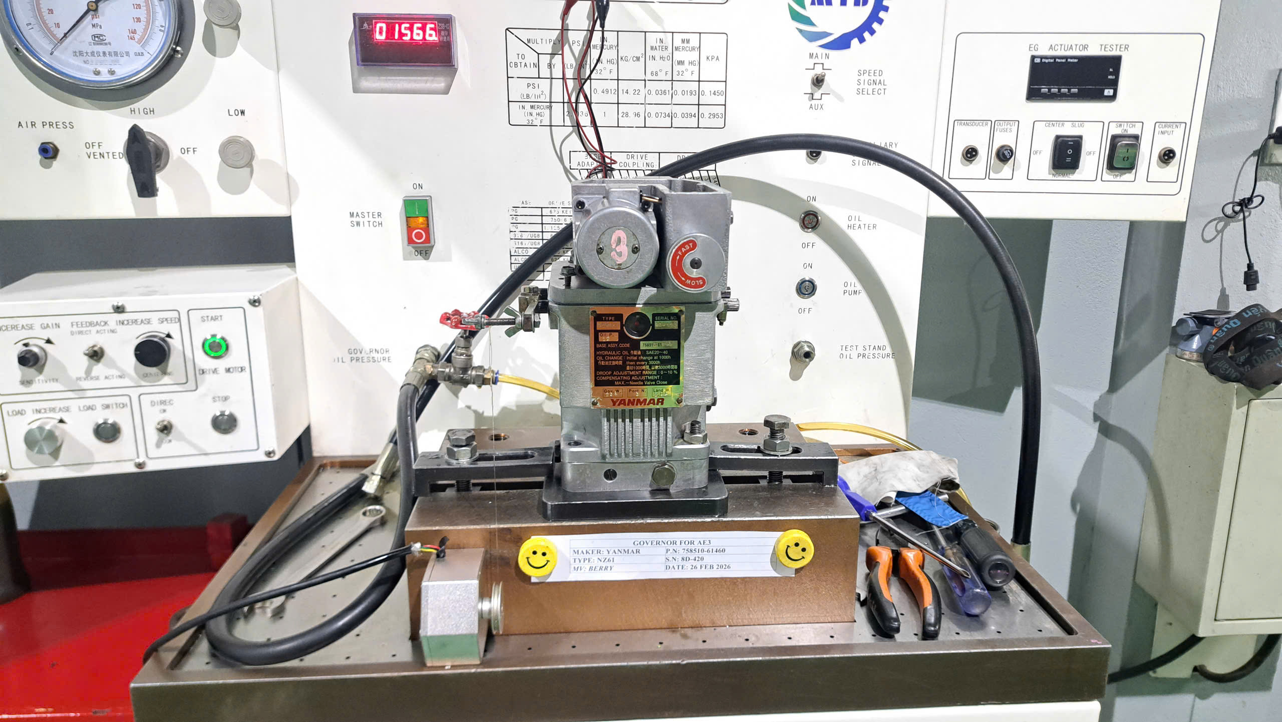 NZ61 GOVERNOR OVERHAUL