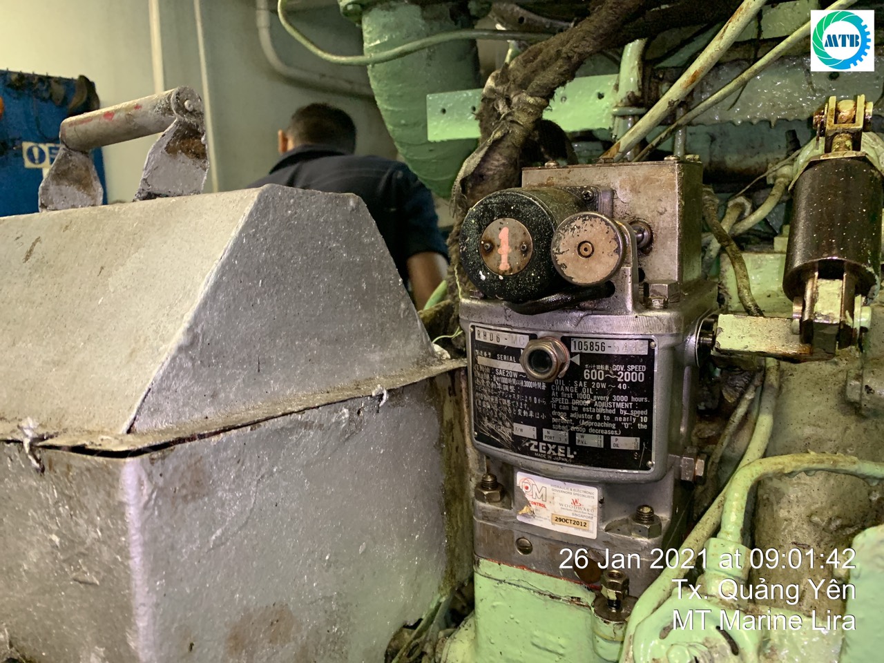 Overhaul governor RHD6 on MV Marine Lira on 26 January, 2021.